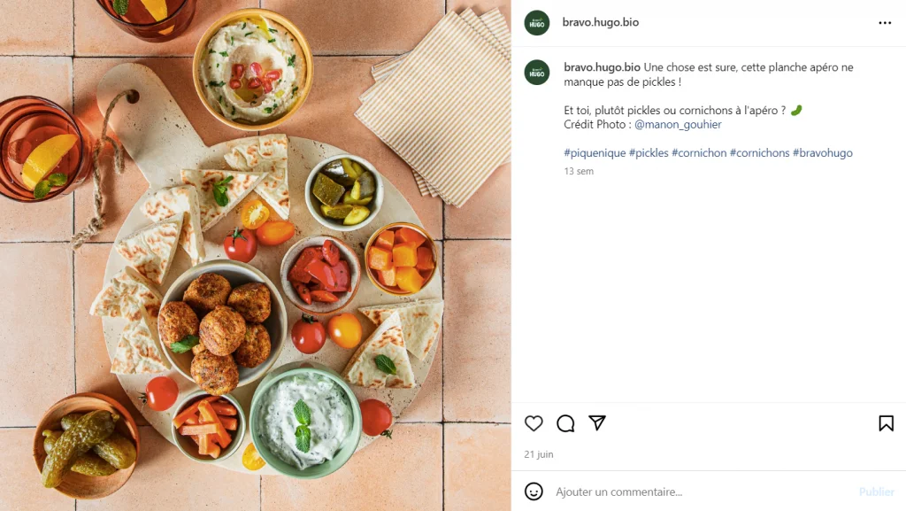 Exemple de post Instagram par Bravo Hugo pour promouvoir un commerce local