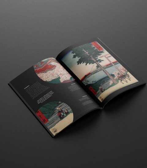 Portfolio - magazine noir japon mise en page